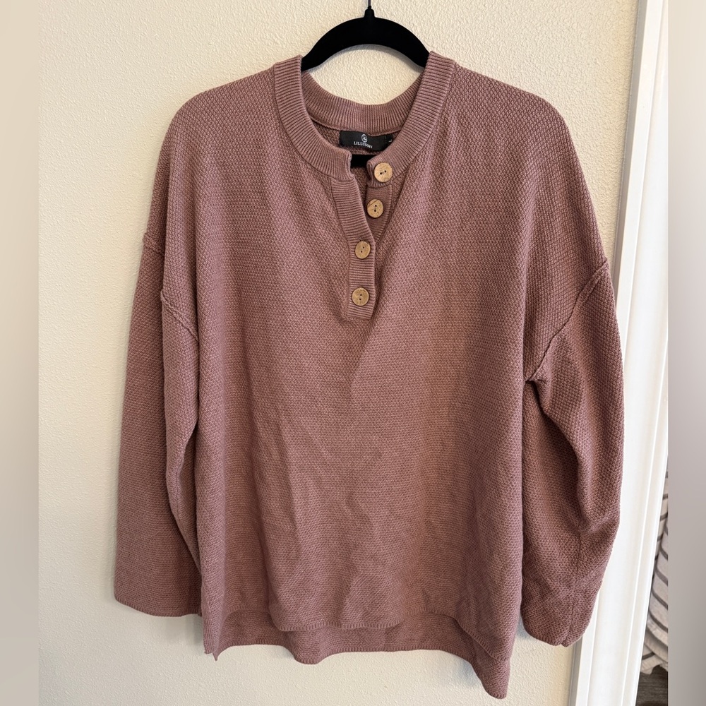 Waffle Sweater Set in Purple